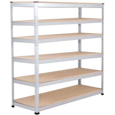 Manutan Expert - Rapid 1 arkistohylly - 1980x2440x915 mm 6 sinkittyä hyllytasoa 125 kg/hyllytaso 750 kg kokonaiskuorma helppo kokoaminen