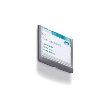 Durable - Ovi- ja seinäkilpi Click Sign 149 x 105,5 mm - Harmaa - Kierrätettävä ja kestävä