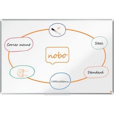 Nobo - Premium plus magneettinen valkotaulu teräspinta 150x100 cm