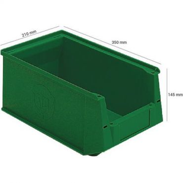 Utz - Vihreä säilytysalusta mitat 350/300x210x145 mm 8,0 litraa