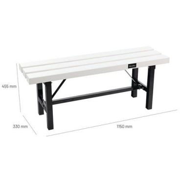 Manutan expert - Penkki 1150 mm valkoinen pvc