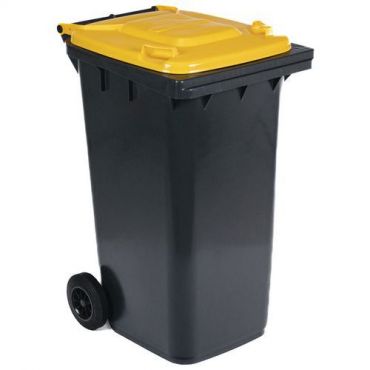 Manutan expert - Roskakori 240l keltainen 58 x 74 x 107