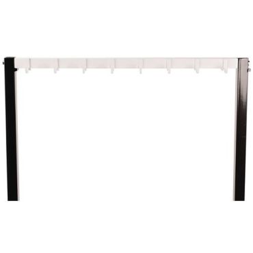 Manutan expert - Kaksipuolinen penkki jossa 2 x 8 koukkua 1150 mm valkoinen pvc