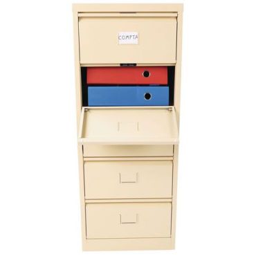 Manutan expert - Kansiokaappi jossa 5 lokeroa beige