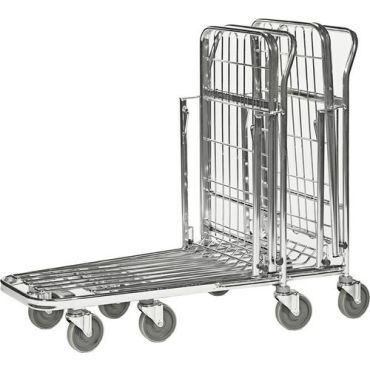 Kongamek - Myymälävaunu/varastovaunu 300 kg - 860x530x1010 mm - 2 hyllytasoa - Kestävä ja monipuolinen