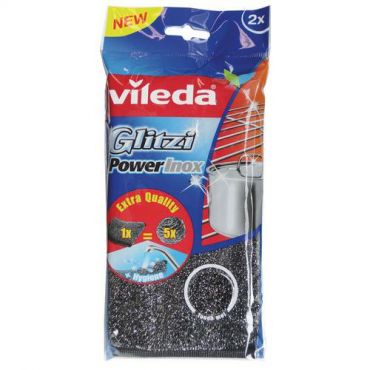 Vileda - Powerinox-terässieni – 2 kpl:n setti – vileda