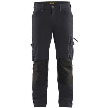 Blaklader - X1900 Työhousut 4-way stretch - Tummanharmaa/Musta - Koko 42 - Polyamidi - Unisex