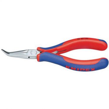 Knipex - Läppäpihdit - puolipyöreät sileät leuat 45° - 145mm - kaksimateriaalia