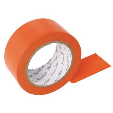 Manutan Expert - Huoltoteippi 50 mm x 33 m oranssi - PVC 0,13 mm paksuus