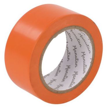Manutan Expert - Huoltoteippi 50 mm x 33 m oranssi - PVC 0,13 mm paksuus