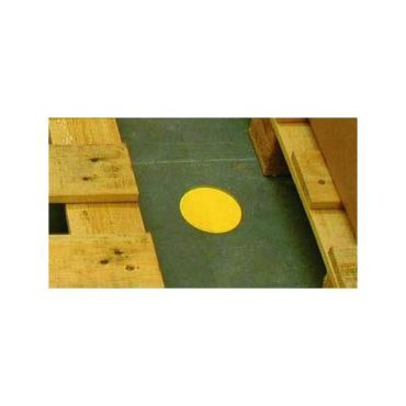 Lattiamerkit O Keltainen Ø 90 mm 100 kpl PVC Kierrätettävä