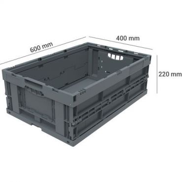 Walther faltbox - Kierrätetty kokoontaitettava astia - 41 l