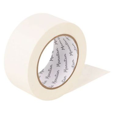 Manutan Expert - Maalarinteippi 50 mm x 50 m beige – Paperi 0,13 mm paksuus
