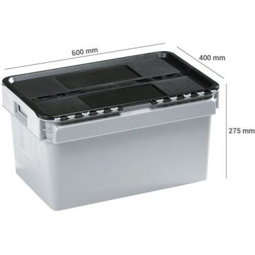 Curtec - Muovilaatikko taitekansi 45 l