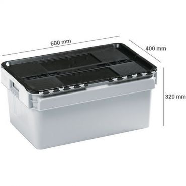 Curtec - Muovilaatikko taitekansi 52 l