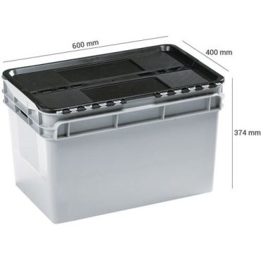 Curtec - Muovilaatikko taitekansi 60 l