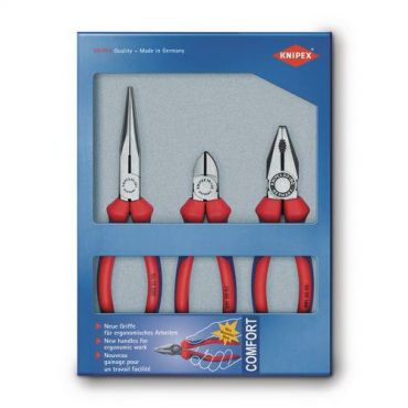 Knipex - 3 pihdit essential bi-materiaalia