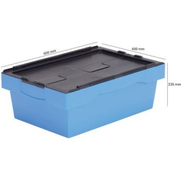 Utz - Kuljetuslaatikko värill 600 mm 38 l musta