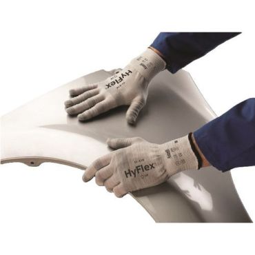 Ansell - HyFlex 11-318 työkäsineet - Koko 9 harmaa - Mekaaninen suojaus - Oeko-Tex Standard 100