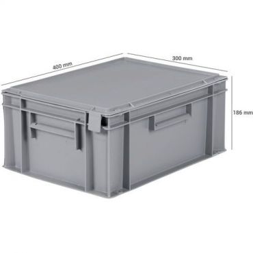 Schoeller allibert - Harmaa säiliö ja kansi – 15 l – 400x300 mm