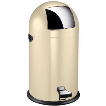 EKO - Roskakori Kickcan 33 L - Beige - Polkimella avattava - Ruostumaton teräs