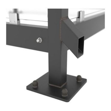 R and R - Sääsuoja RP4 - 10 henkilöä - 419,5 x 251 x 216,5 cm - Antrasiitti