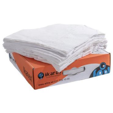 Ikatex - Konepyyhe Lakana Valkoinen Premium - 3,5 kg - Korkea Imukapasiteetti - Puuvilla