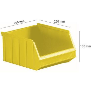 Hollarts - Pinottava säilytyslaatikko - Keltainen 6 L - Järjestä tila tehokkaasti
