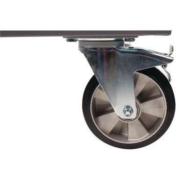 Manutan Expert - Matala lavavaunu - 1200 kg kapasiteetti - Teräs - 200 mm pyörät jarruilla