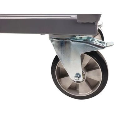 Manutan Expert - Matala lavavaunu - 1200 kg kapasiteetti - Teräs - 200 mm pyörät jarruilla