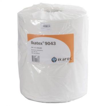 Ikatex - Kestävä kuituliina 9043 340 arkkia/rulla Valkoinen Viskoosi Teollisuuskäyttöön