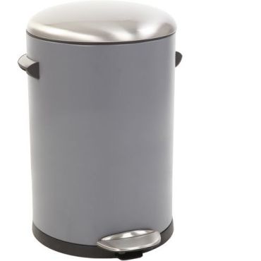 EKO - Roskakori polkimella Belle Deluxe 12L harmaa - Teräs Sisäkäyttöön
