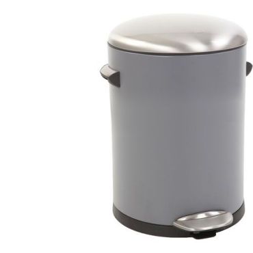 EKO - Roskakori polkimella Belle Deluxe 5L harmaa - Teräs Pieni tilavuus Sisäkäyttöön