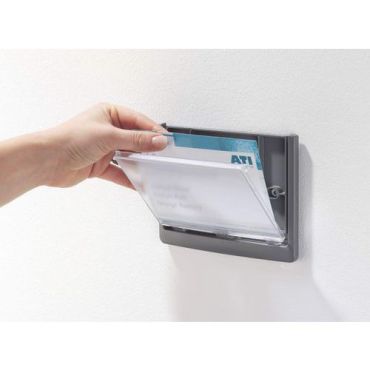 Durable - Ovi- ja seinäkilpi Click Sign 149 x 105,5 mm - Harmaa - Kierrätettävä ja kestävä