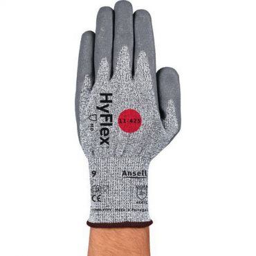 Ansell - Käsine hyflex 11-425 koko 8 harmaa