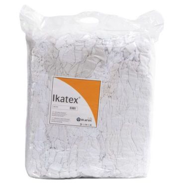 Ikatex - Konepyyhe Valkoinen Lakana 10 kg paali - Puuvilla - Normaali imukapasiteetti