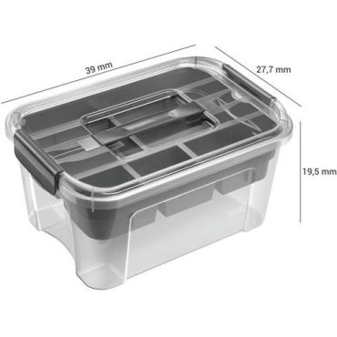CEP - Säilytyslaatikko Combi-box 13 L - Läpinäkyvä Pinottava Kierrätettävä