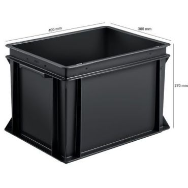 UTZ - Muovilaatikko Europe ESD 25 L - 400 x 300 mm - Pinottava Kierrätettävä Varastointiin