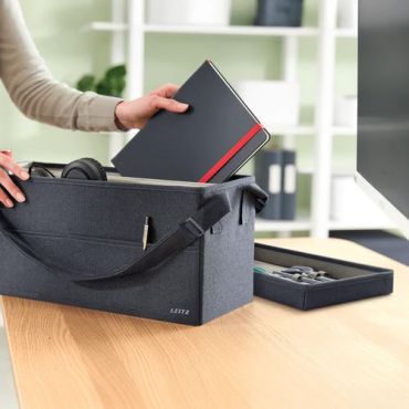 Leitz - Office-in-a-bag säilytyslaukku kankaasta kannella large