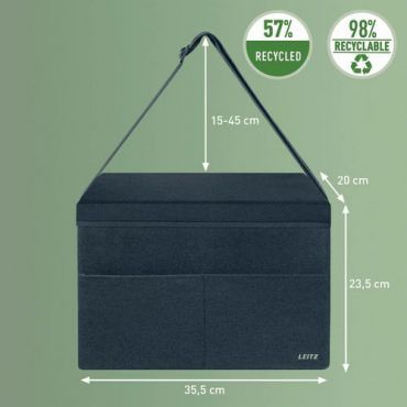 Leitz - Office-in-a-bag säilytyslaukku kankaasta kannella small