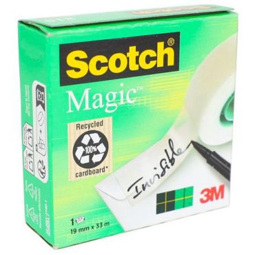 Scotch - Magic 810 teippi - 33 m x 19 mm - Läpinäkyvä voimakas tartunta