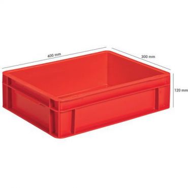 Utz - Muovilaatikko eu perus 10 l punainen 400 x 300 mm