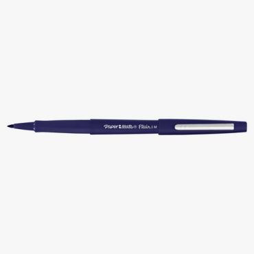 Papermate - Flair huopakynät - 12 kpl setti - Tummansininen - Vesipohjainen muste - Kierrätettävä pakkaus