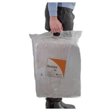 Ikatex - Konepyyhe Valkoinen Frotee Premium - 8 kg paali - Erittäin imukykyinen ja kestävä