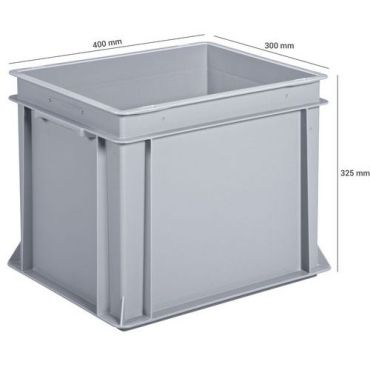 Utz - Muovilaatikko eu perus 30 l harmaa 400 x 300 mm