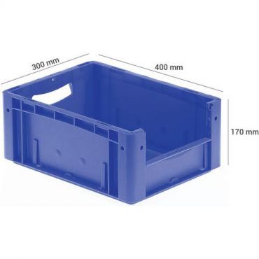 Bito - Muovilaatikko sininen 1/2 aukolla 15 l