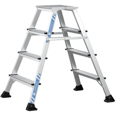 Zarges - Työtaso XLstep P kapea 2x4 askelmaa - Alumiini 150 kg kuormitus 0.99 m tasokorkeus