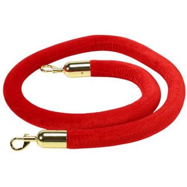 Samettinauha 1,5 m - Punainen - Messinkikoukku - 150 cm - Veluuri - 3 vuoden takuu