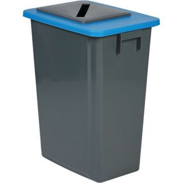 Probbax - Harmaa ja sininen kierrätysastia – paperi – 60 l