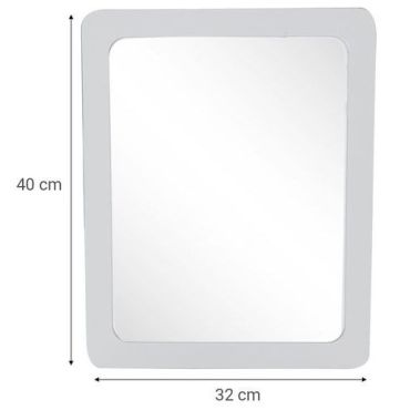Manutan expert - Särkymätön peili pvc-kehyksellä - 40 x32 cm - manutan